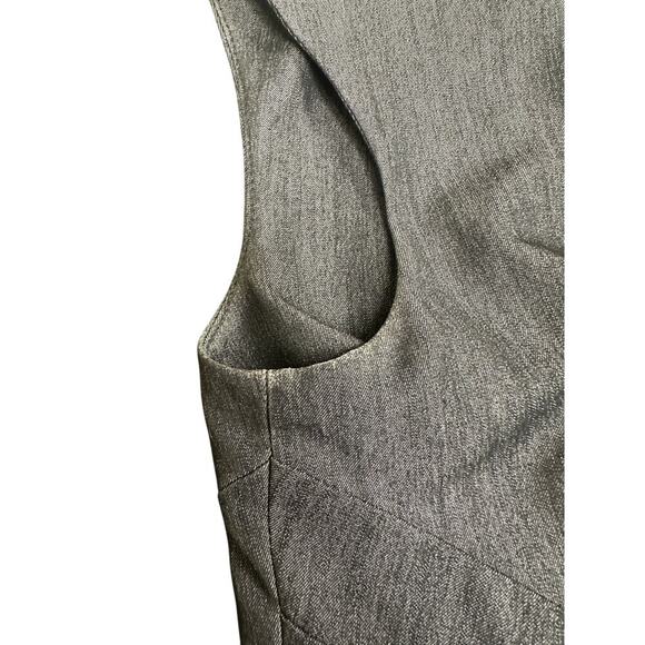 Calvin Klein Size 4 Gray Sleeveless Knee Length Sheath Dress Workwear Classic - Picture 5 of 12